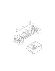 Freezer Parts Diagram and Parts List for 01 LG Refrigerator