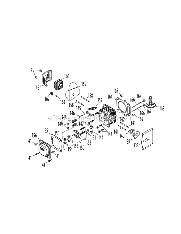 Page E Diagram and Parts List for 2011 MTD Lawn Mower