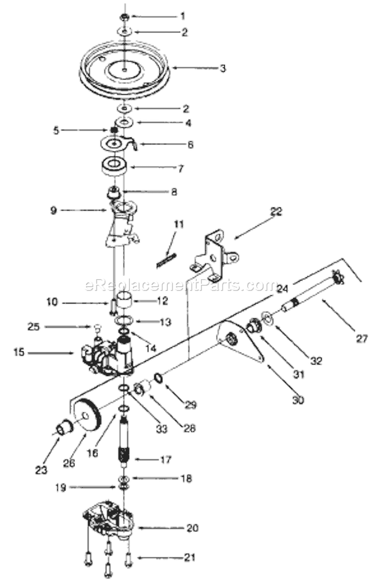 Page C Diagram and Parts List for 2000 MTD Lawn Mower