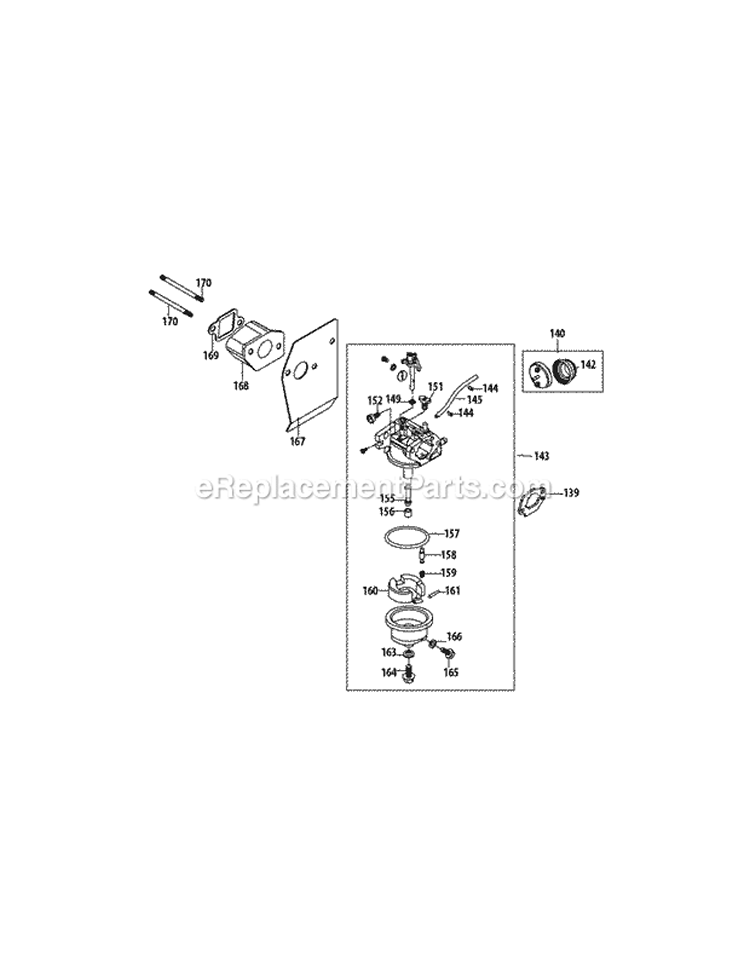 Page B Diagram and Parts List for 2011 MTD Lawn Mower