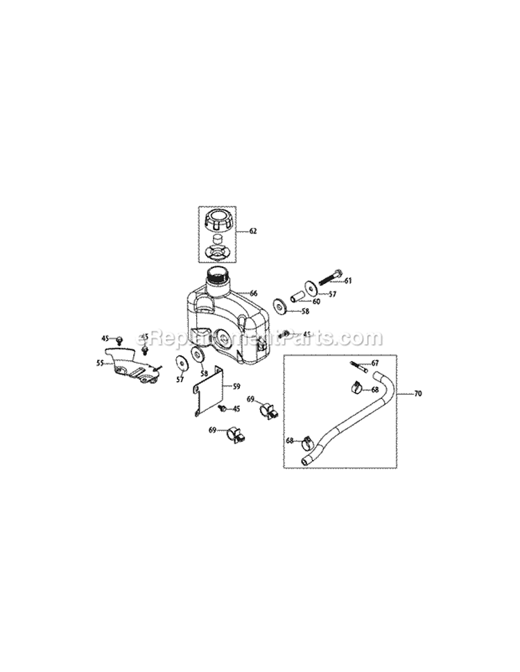 Page G Diagram and Parts List for 2011 MTD Lawn Mower