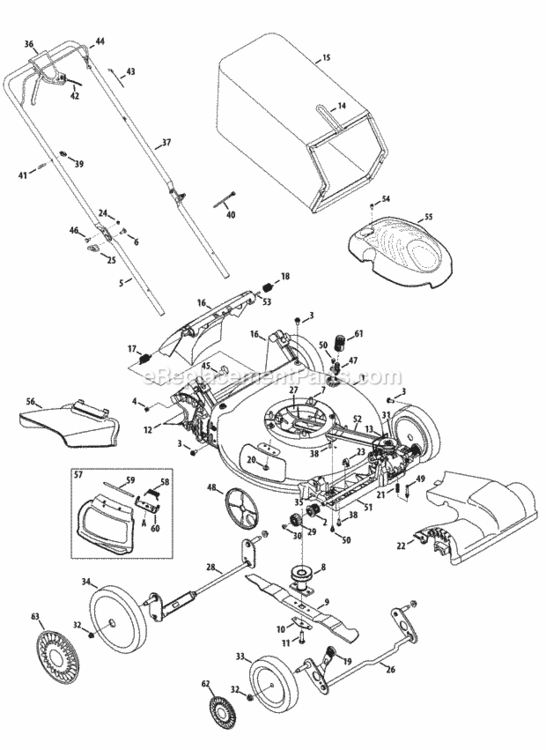 General_Assembly Diagram and Parts List for 2013 MTD