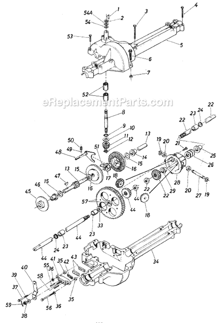 Page G Diagram and Parts List for 1986 MTD Lawn Tractor