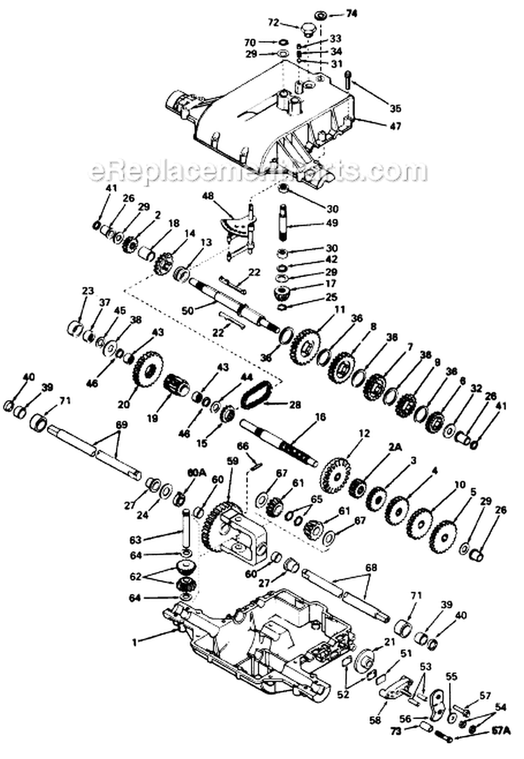 Page D Diagram and Parts List for 1986 MTD Lawn Tractor