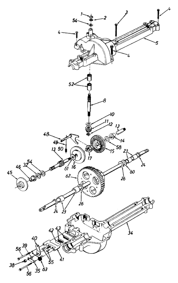 Page E Diagram and Parts List for 1996 MTD Lawn Tractor