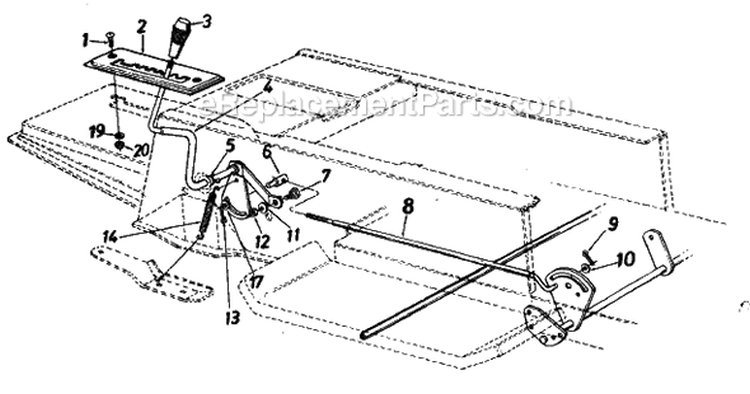 Page E Diagram and Parts List for 139-652F032 1990 MTD Lawn Tractor