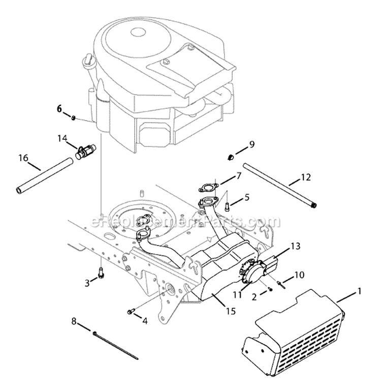 Page B Diagram and Parts List for 2008 MTD Lawn Tractor