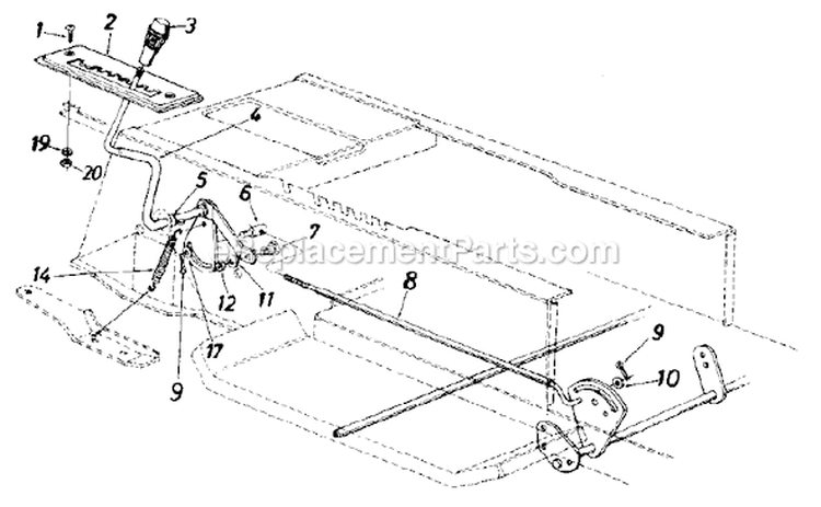 Page H Diagram and Parts List for 1998 MTD Lawn Tractor