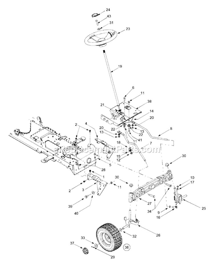 Page A Diagram and Parts List for 2004 MTD Lawn Tractor