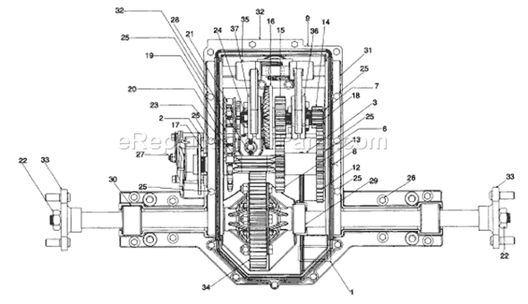 Page H Diagram and Parts List for 1997 MTD Lawn Tractor