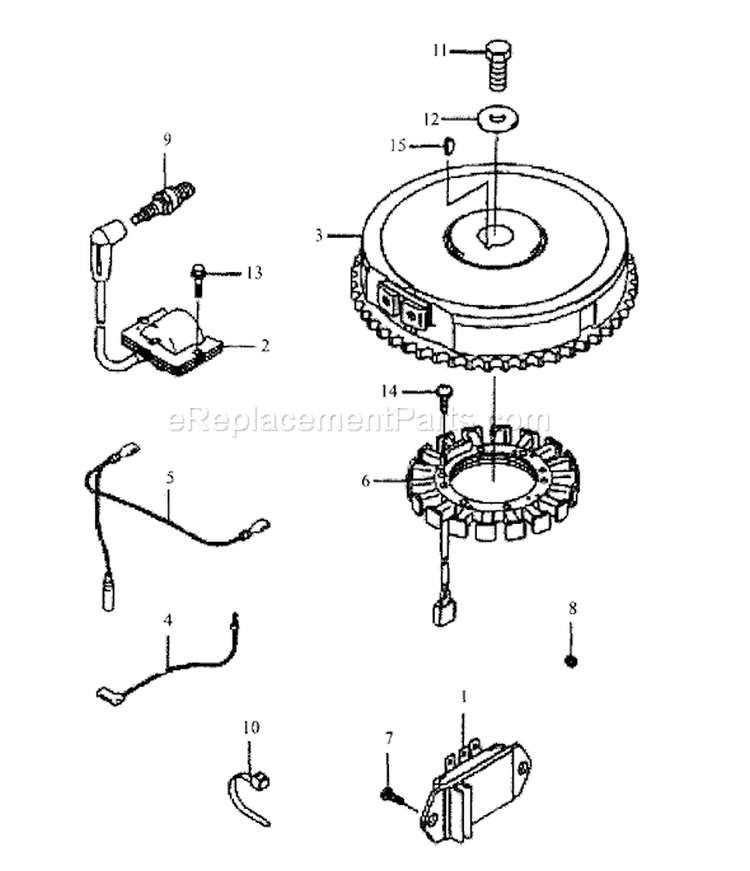 Page N Diagram and Parts List for 55AF3DAM195 MTD Lawn Mower
