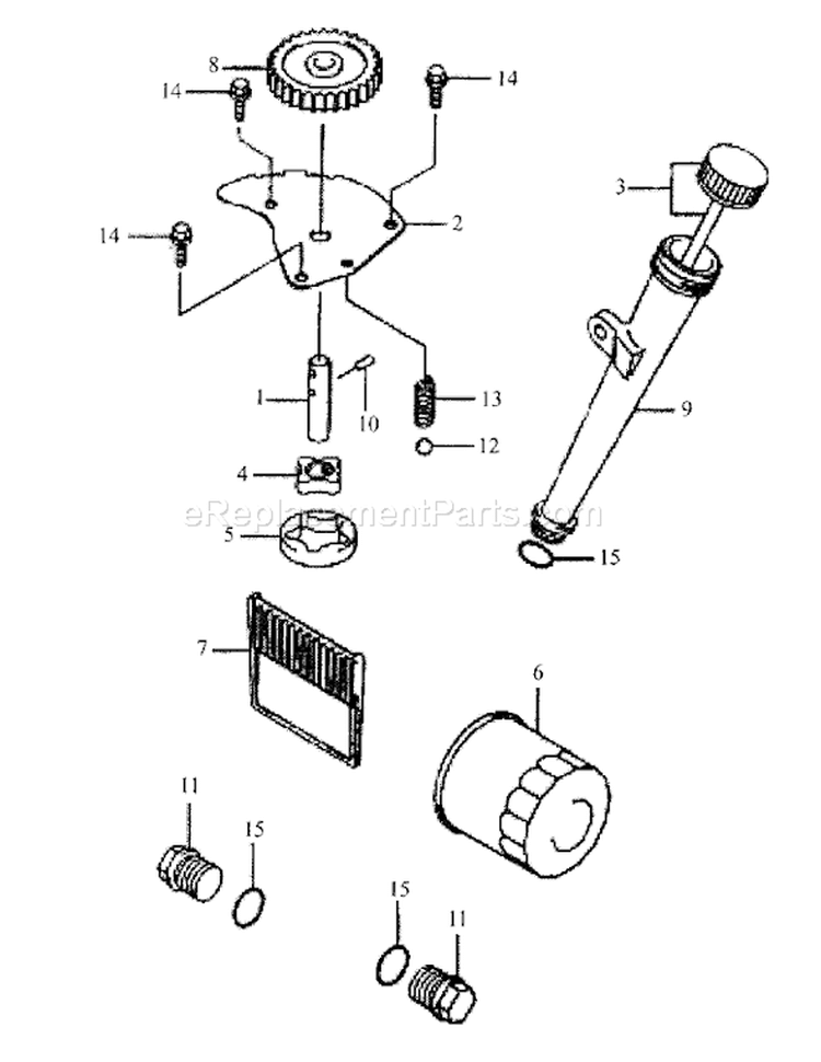 Page P Diagram and Parts List for 55AF3DAM195 MTD Lawn Mower