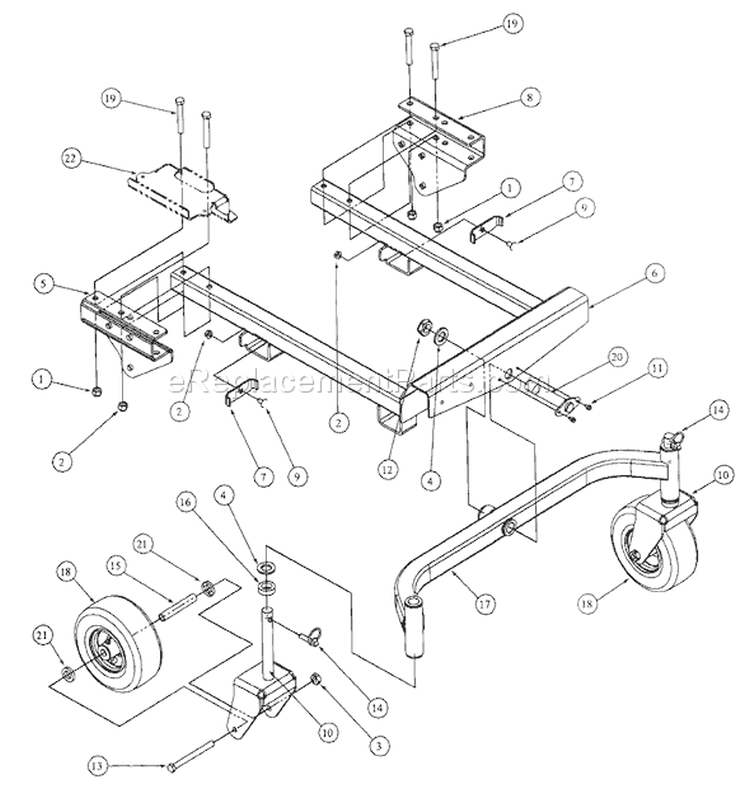 Page F Diagram and Parts List for 55AF3DAM195 MTD Lawn Mower