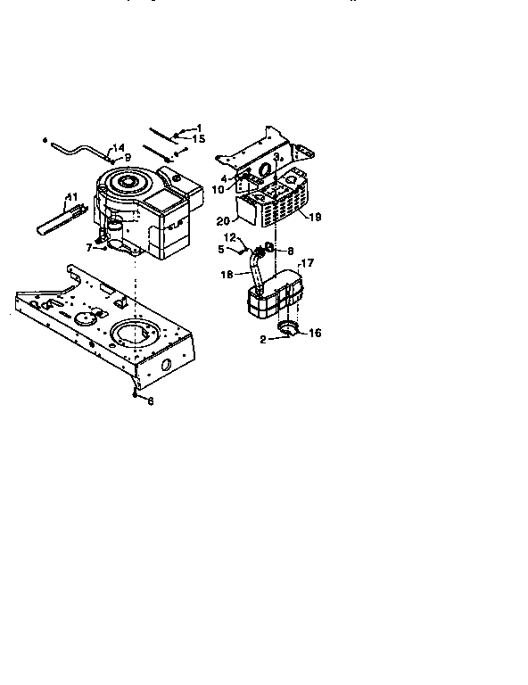 Overhead valve Diagram and Parts List for  MTD Lawn Tractor