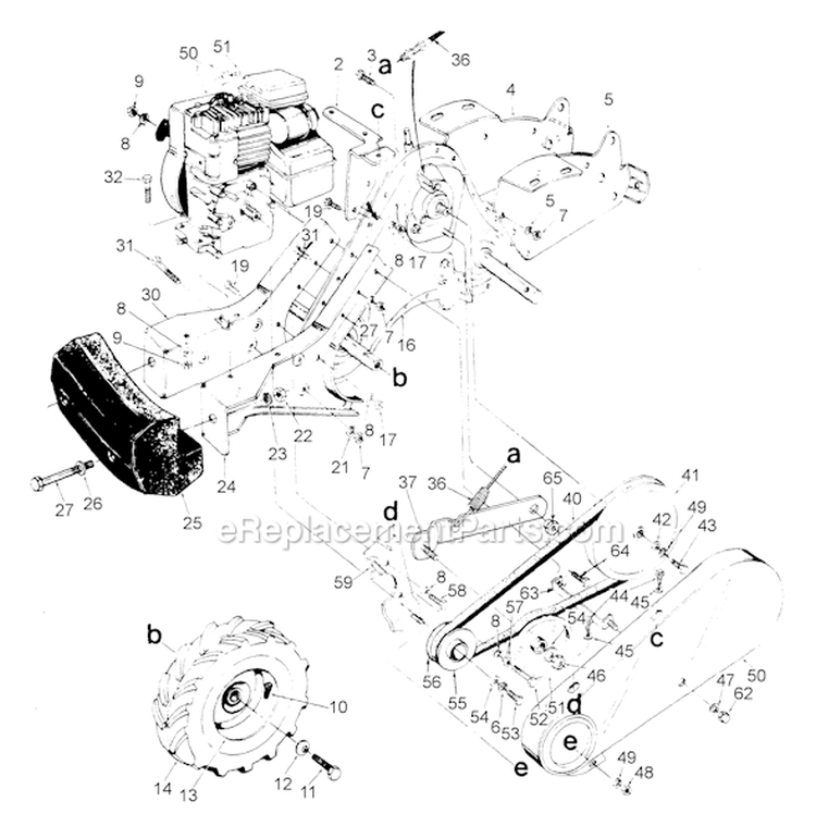 Page A Diagram and Parts List for 1993 MTD