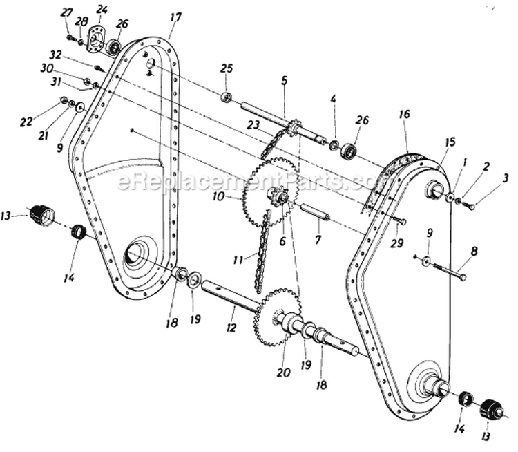 Page C Diagram and Parts List for 1985 MTD