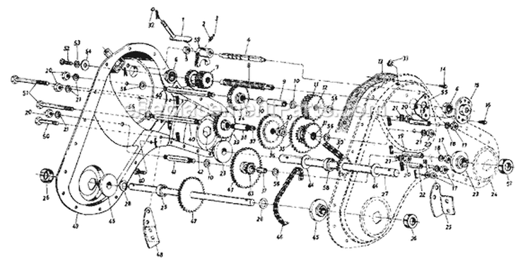 Page A Diagram and Parts List for 1995 MTD Tiller