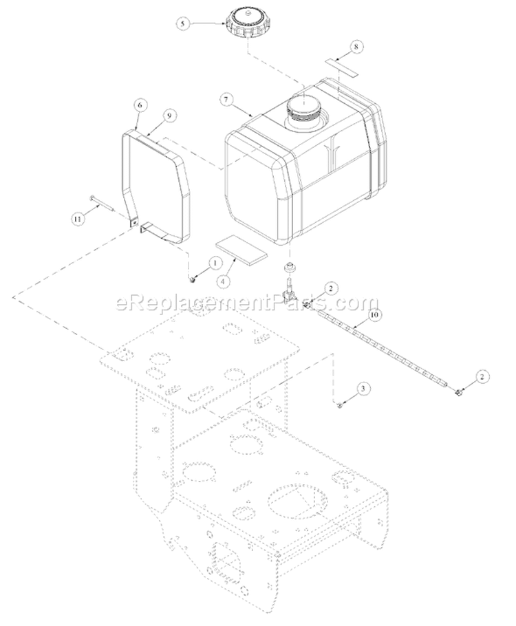 Page AC Diagram and Parts List for 55AF3C5T195 MTD Lawn Mower