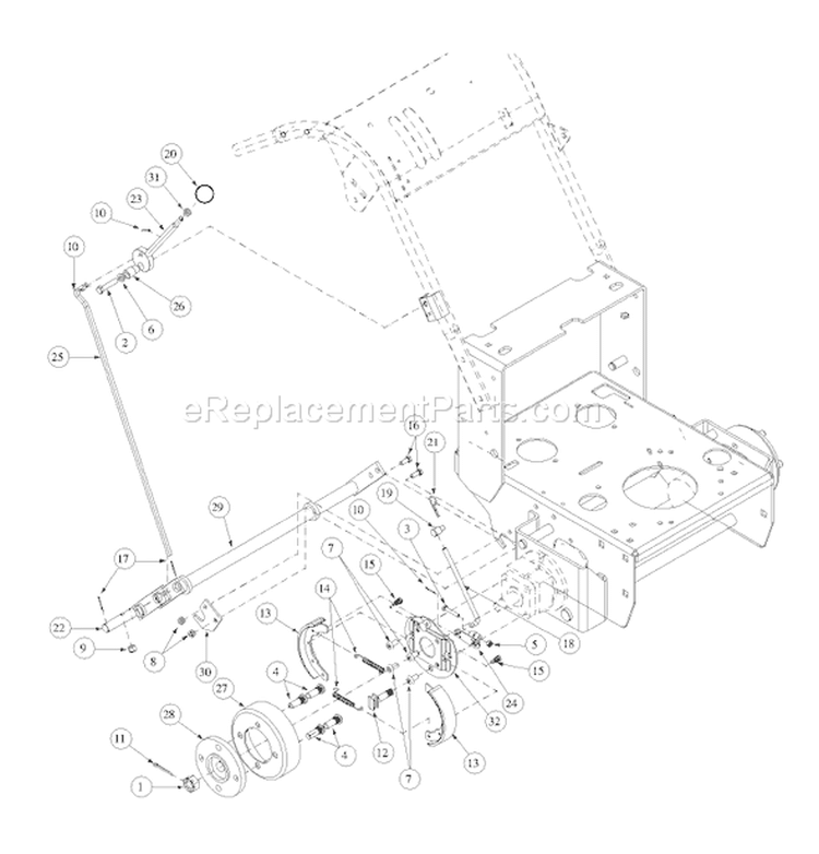 Page T Diagram and Parts List for 55AF3C5T195 MTD Lawn Mower