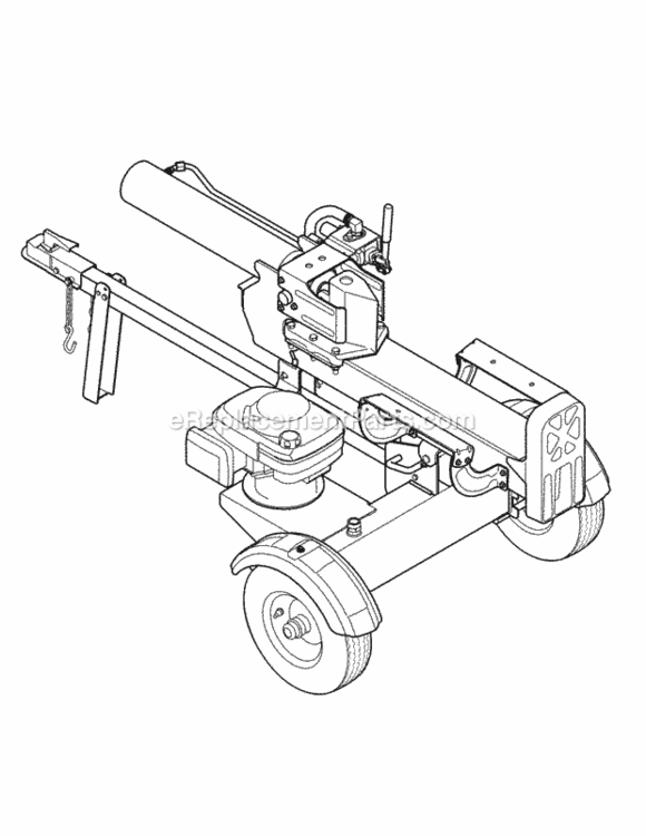 Page J Diagram and Parts List for 2012 MTD Log Splitter