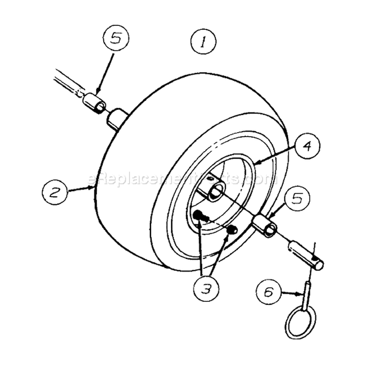 Page F Diagram and Parts List for 1996 MTD Snow Blower