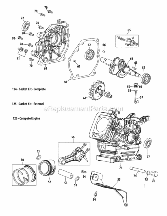 Page B Diagram and Parts List for 31A-32AD706 2014 MTD Snow Blower