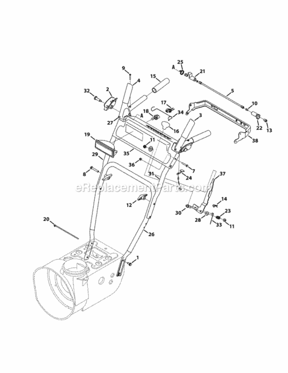 Page I Diagram and Parts List for 2013 MTD Snow Blower