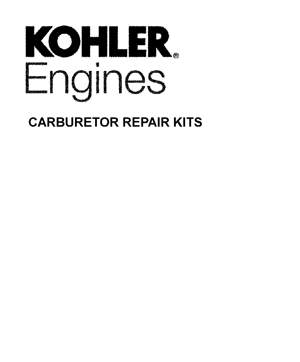 Carburetor repair kits Diagram and Parts List for  MTD Lawn Tractor