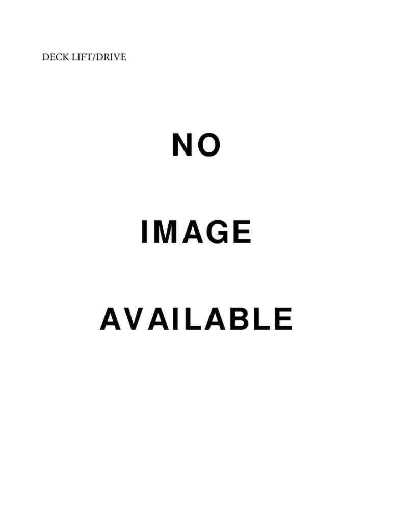 Deck Lift/Drive Diagram and Parts List for 2020 MTD Lawn Tractor