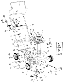 Part Location Diagram of 749-0928A-0637 MTD Lawn Mower Lower Handle