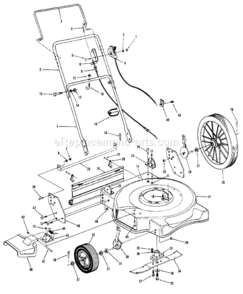 Part Location Diagram of 912-0431 MTD Lawn Mower Flange Lock Nut