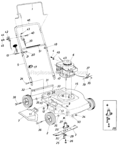 Part Location Diagram of 8020-000-5 MTD Hardware Pack