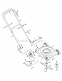 General Assembly Diagram and Parts List for 2012 MTD Lawn Mower