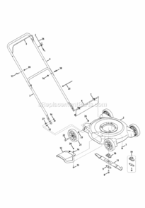 General_Assembly Diagram and Parts List for 2013 MTD Lawn Mower