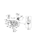 Part Location Diagram of 715-04089 MTD Crankcase Cover Dowel 9X14