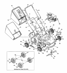 General_Assembly Diagram and Parts List for 2001 MTD Lawn Mower