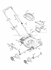 Part Location Diagram of 631-08164 MTD BAFFLE ASSEMBLY