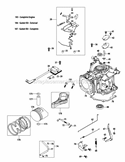 Part Location Diagram of 952Z1P65BU MTD Complete Engine