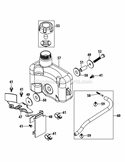 Part Location Diagram of 951-11336 MTD Fuel Line Kit