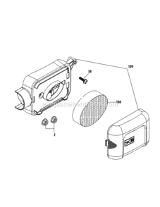 1P65Bu_Air_Cleaner Diagram and Parts List for 11A-A1JT706 2013 MTD Lawn Mower