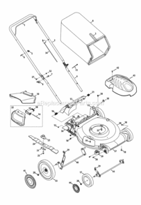 Page A Diagram and Parts List for 2013 MTD Lawn Mower