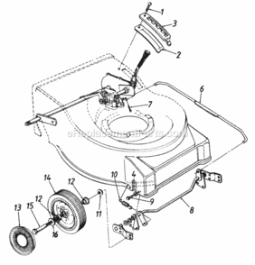 Parts Diagram and Parts List for 120-476R087  MTD Lawn Mower