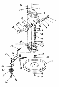 Page C Diagram and Parts List for 120-476R087  MTD Lawn Mower