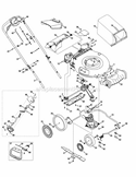 General Assembly Diagram and Parts List for 2012 MTD Lawn Mower