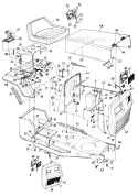 Page F Diagram and Parts List for Style 7 -1990 MTD Lawn Tractor