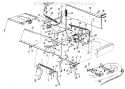 Page C Diagram and Parts List for 131-650F000 Single Cylinder -1991 MTD Lawn Tractor