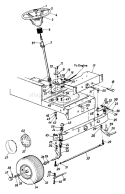 Page K Diagram and Parts List for 1992 MTD Lawn Tractor