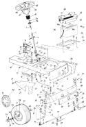Page G Diagram and Parts List for 1992 MTD Lawn Tractor