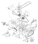 Part Location Diagram of 756-0627D MTD Lawn Mower Idler Pulley