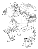 Page F Diagram and Parts List for 1994 MTD Lawn Tractor